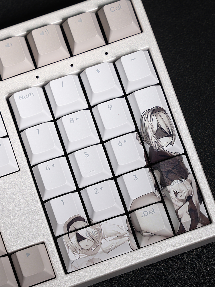 尼爾：自動人形透光RGB108鍵標準配列衛星軸鍵帽-GOODTOYSTUDIO