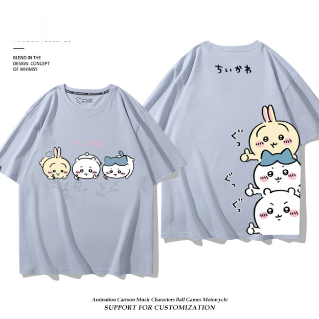 Chiikawa 2025親子情侶男女同款 印花短袖T恤-GOODTOYSTUDIO