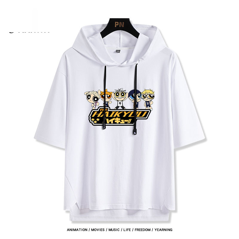 排球少年 連帽短袖T恤-GOODTOYSTUDIO