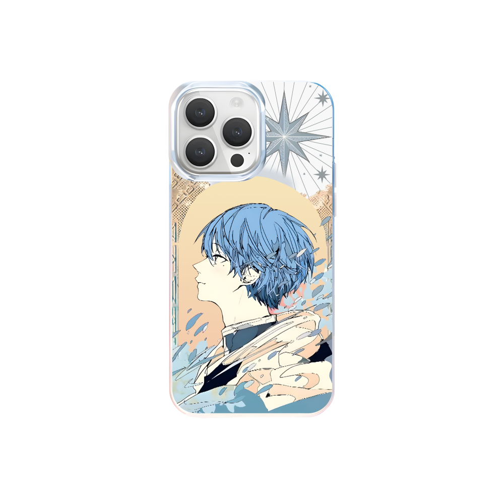 葬送的芙莉蓮 極光/彩銀 線條漸變防摔手機殼-GOODTOYSTUDIO