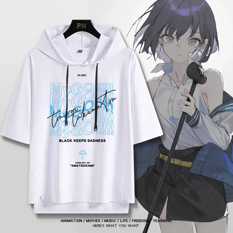 BanG Dream! It's MyGO新款 親子情侶男女款連帽短袖T恤-ZUIHANG SHOP