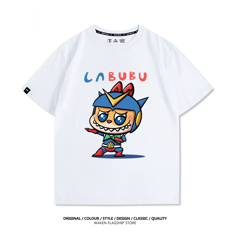 LabubuX蠟筆小新 印花T恤-GOODTOYSTUDIO