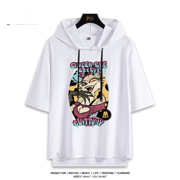 極惡老大 Helluva Boss 連帽短袖T恤-GOODTOYSTUDIO