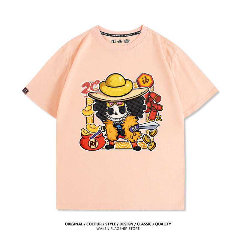 LabubuX航海王 印花T恤