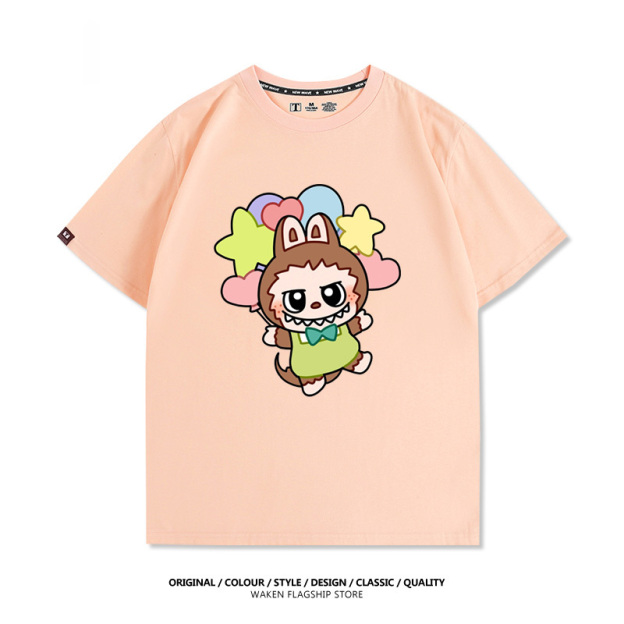Labubu周邊卡通 印花T恤