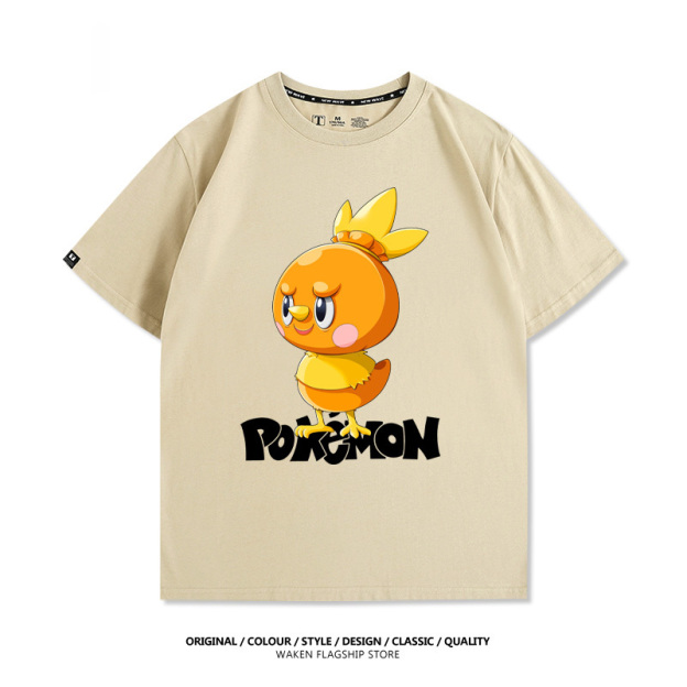 LabubuX寶可夢 印花T恤