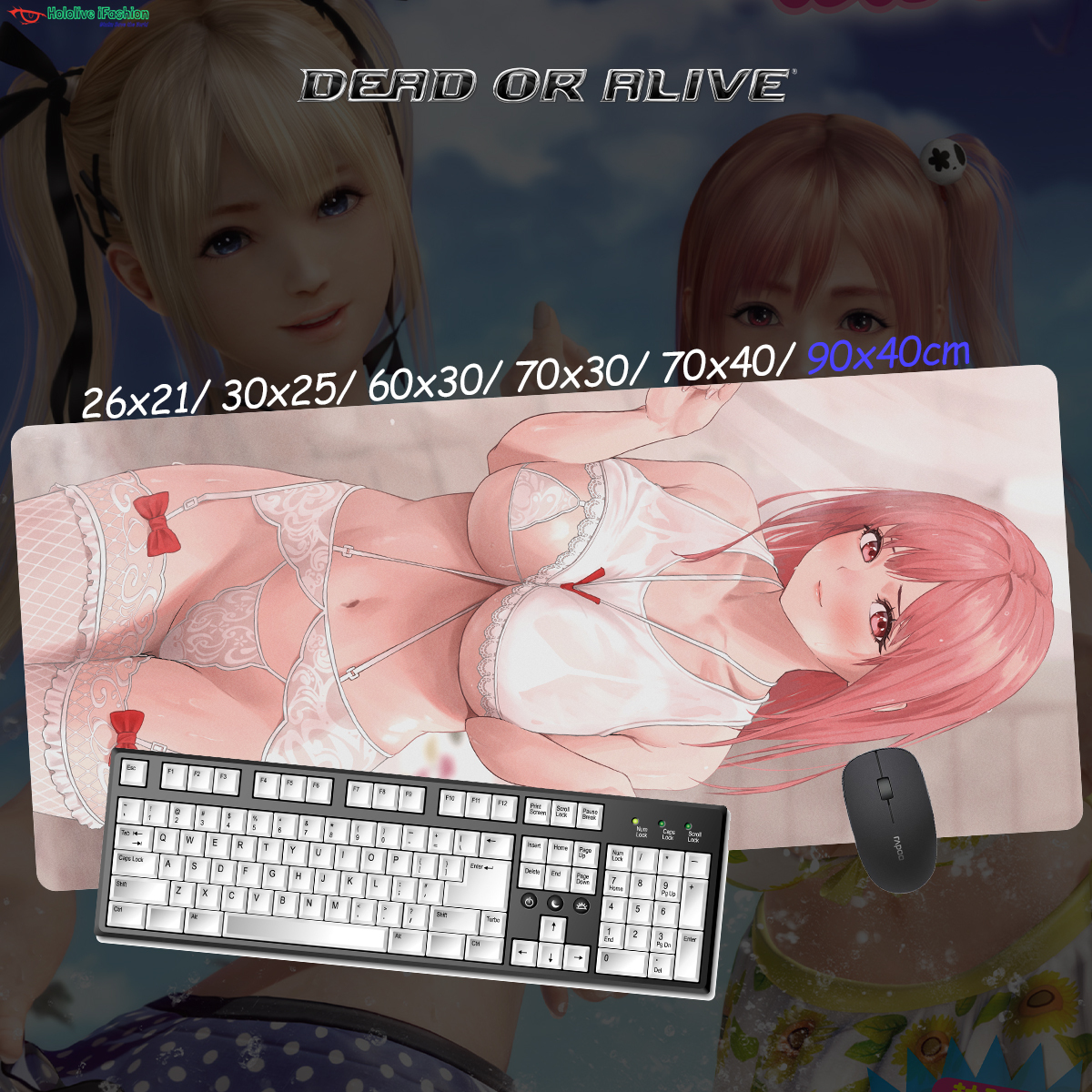 生死格鬥系列 超大鎖邊主題桌墊 布質滑鼠墊