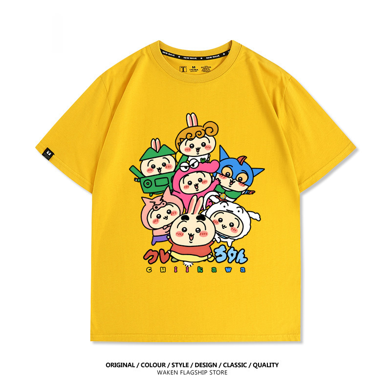 chiikawaX蠟筆小新 印花T恤-GOODTOYSTUDIO