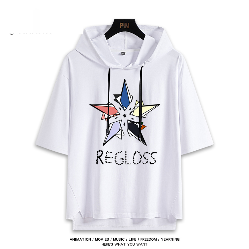 虛擬主播ReGLOSS樂團組合 連帽短袖T恤-GOODTOYSTUDIO