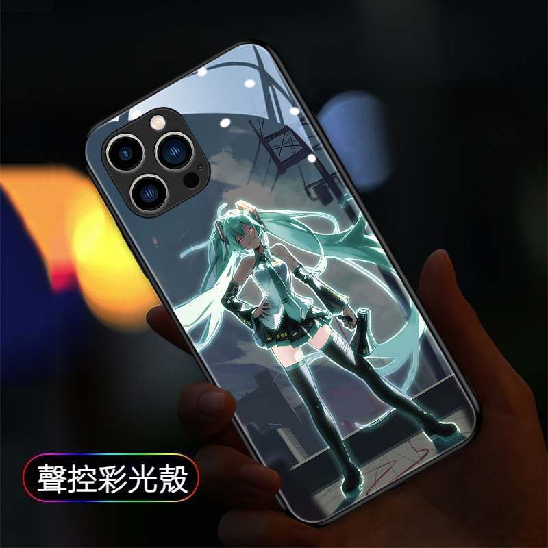 初音未來Miku來電閃智能發光手機殼-GOODTOYSTUDIO