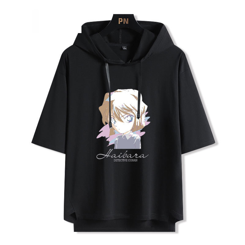 名偵探柯南 連帽短袖T恤-GOODTOYSTUDIO