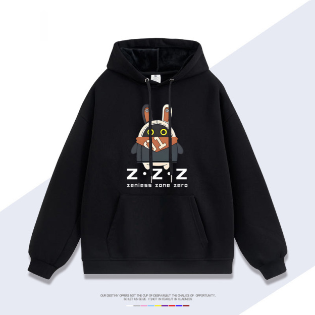 絕區零 聯名2024秋冬新款親子情侶裝薄絨款連帽衛衣