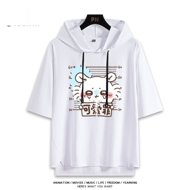 Chiikawa 忘本 連帽短袖T恤