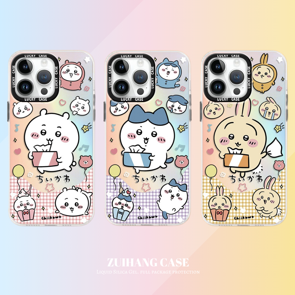 Chiikawa極光鐳射防摔手機殼-GOODTOYSTUDIO