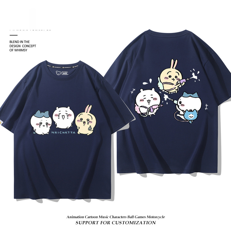 Chiikawa 2025親子情侶男女同款 印花短袖T恤-GOODTOYSTUDIO