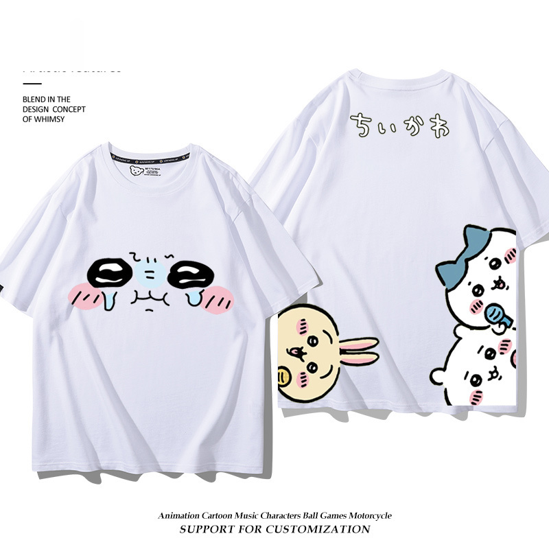 Chiikawa 2025親子情侶男女同款 印花短袖T恤-GOODTOYSTUDIO