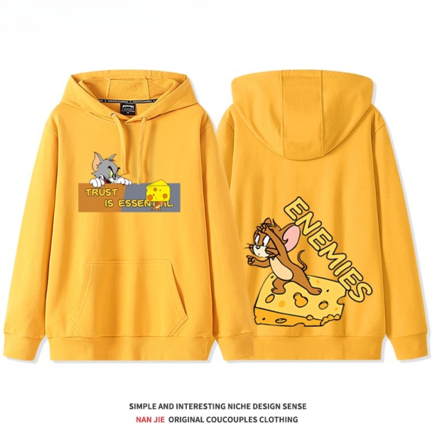 貓和老鼠 聯名衛衣2025秋冬新款 親子情侶裝連帽衛衣