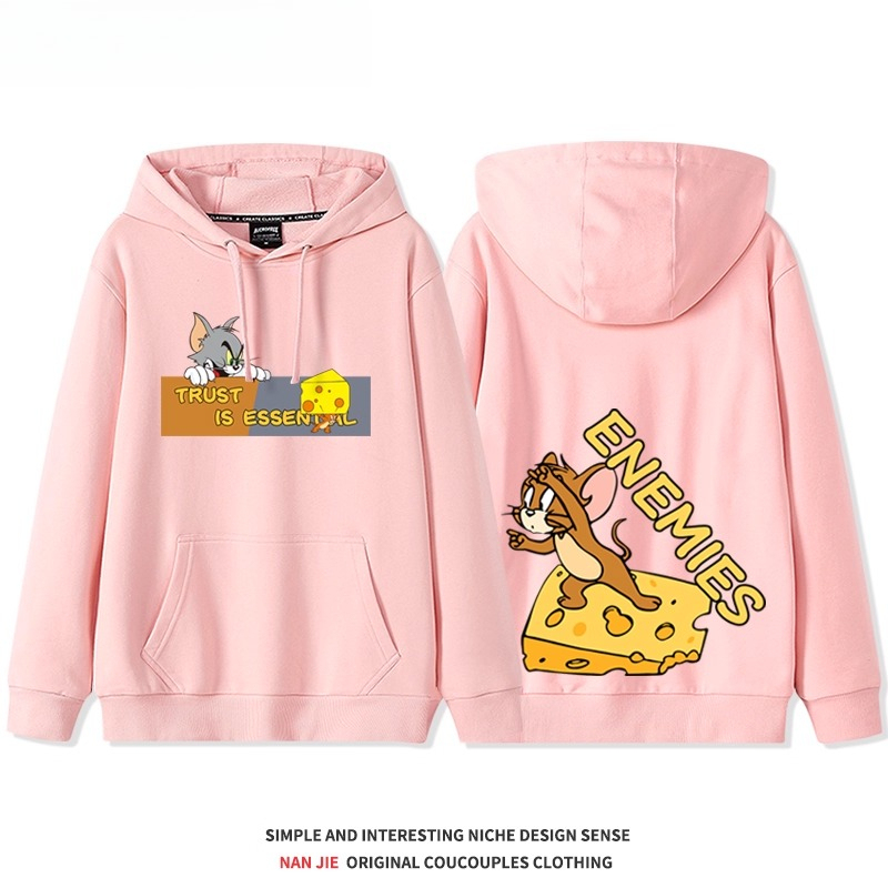 貓和老鼠 聯名衛衣2025秋冬新款 親子情侶裝連帽衛衣