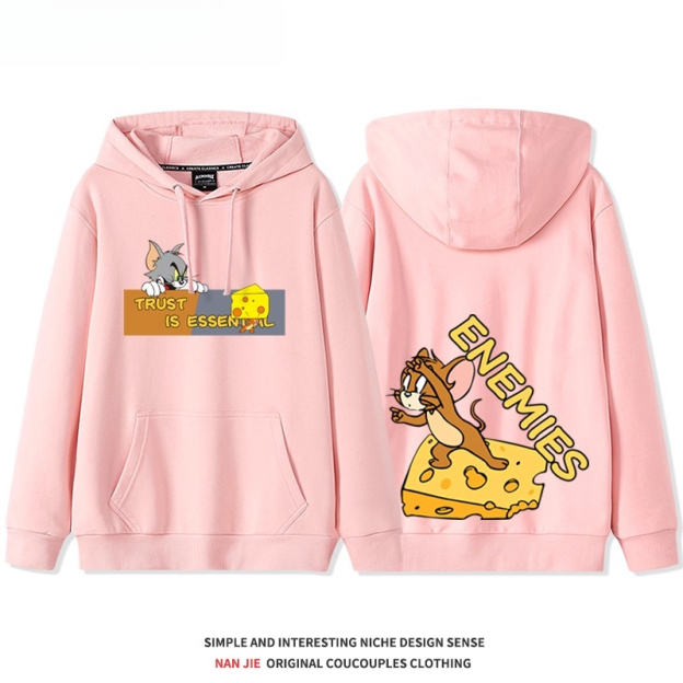 貓和老鼠 聯名衛衣2025秋冬新款 親子情侶裝連帽衛衣