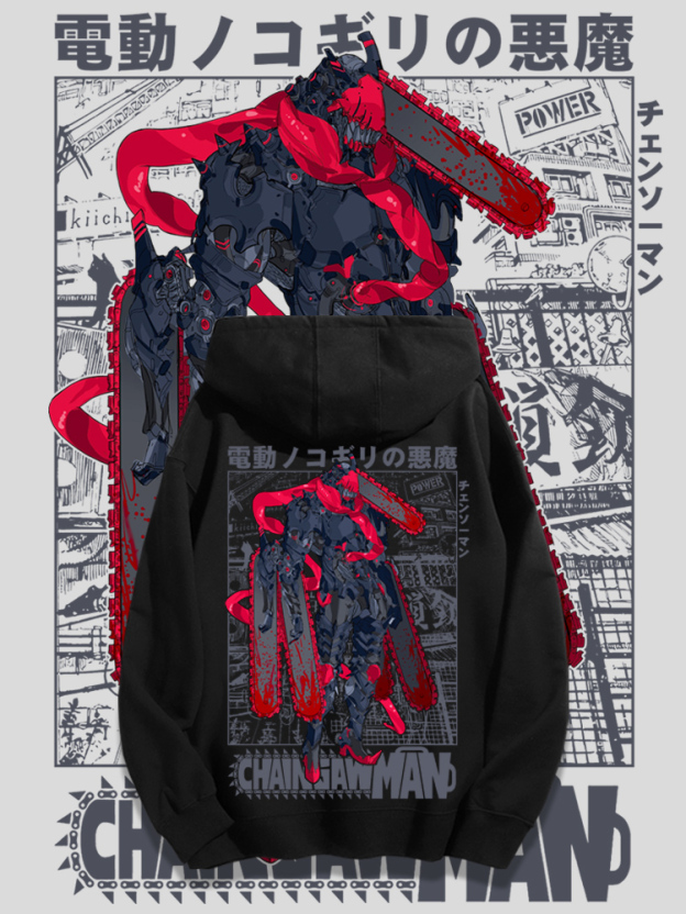 鏈鋸人 2025秋冬新款 親子情侶男女連帽衛衣-ZUIHANG SHOP