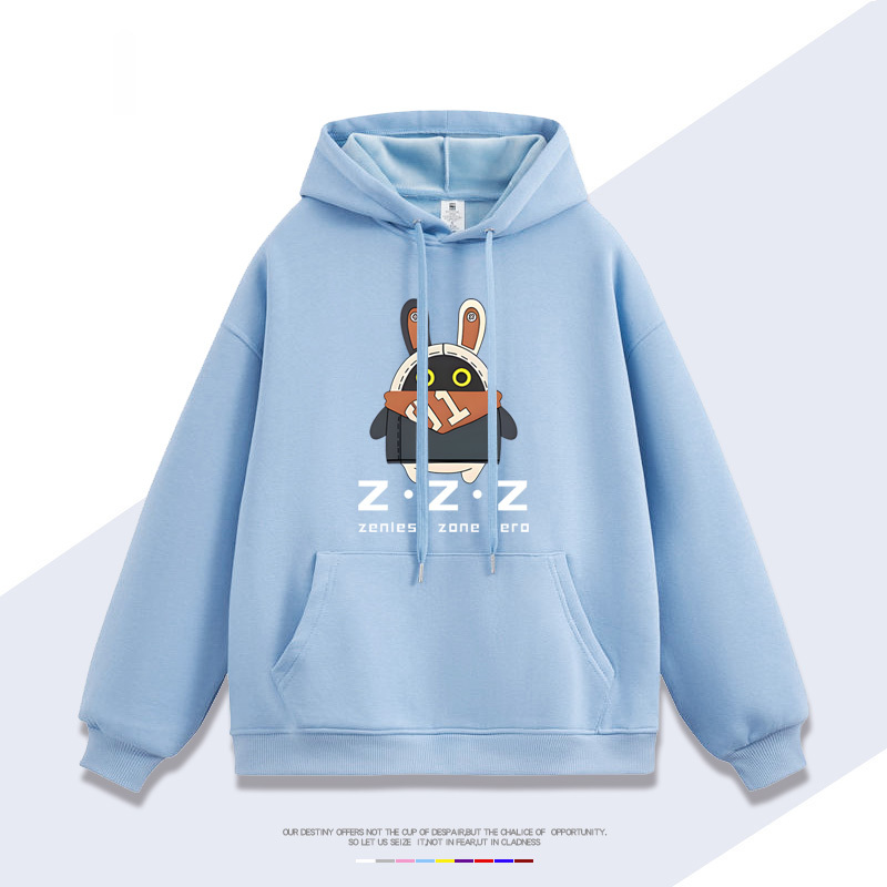 絕區零 聯名2024秋冬新款親子情侶裝薄絨款連帽衛衣