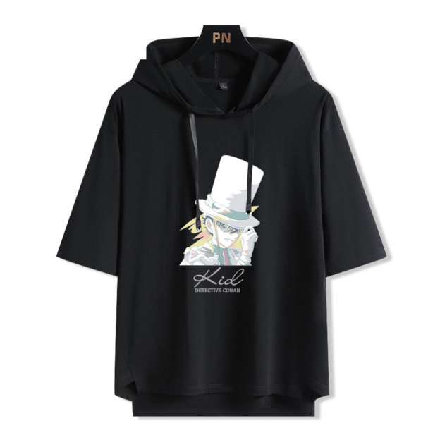 名偵探柯南 連帽短袖T恤-GOODTOYSTUDIO