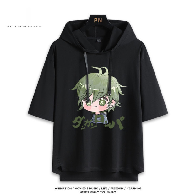 彈丸論破 連帽短袖T恤-GOODTOYSTUDIO