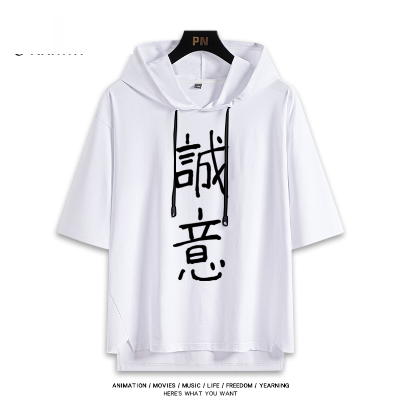 怪獸8號鳴海弦 連帽短袖T恤-GOODTOYSTUDIO