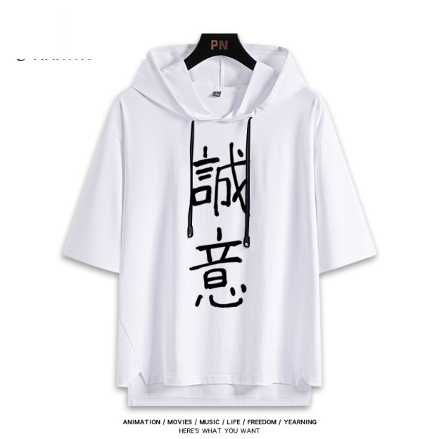 怪獸8號鳴海弦 連帽短袖T恤-GOODTOYSTUDIO