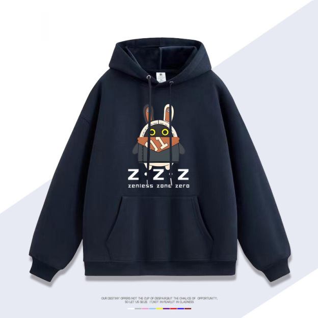 絕區零 聯名2024秋冬新款親子情侶裝薄絨款連帽衛衣