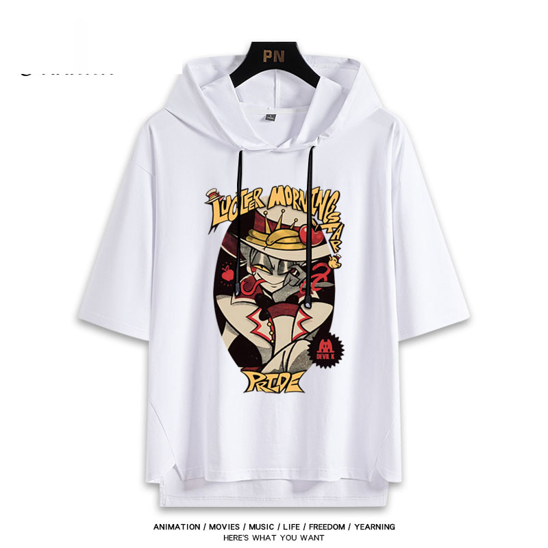 極惡老大 Helluva Boss 連帽短袖T恤-GOODTOYSTUDIO