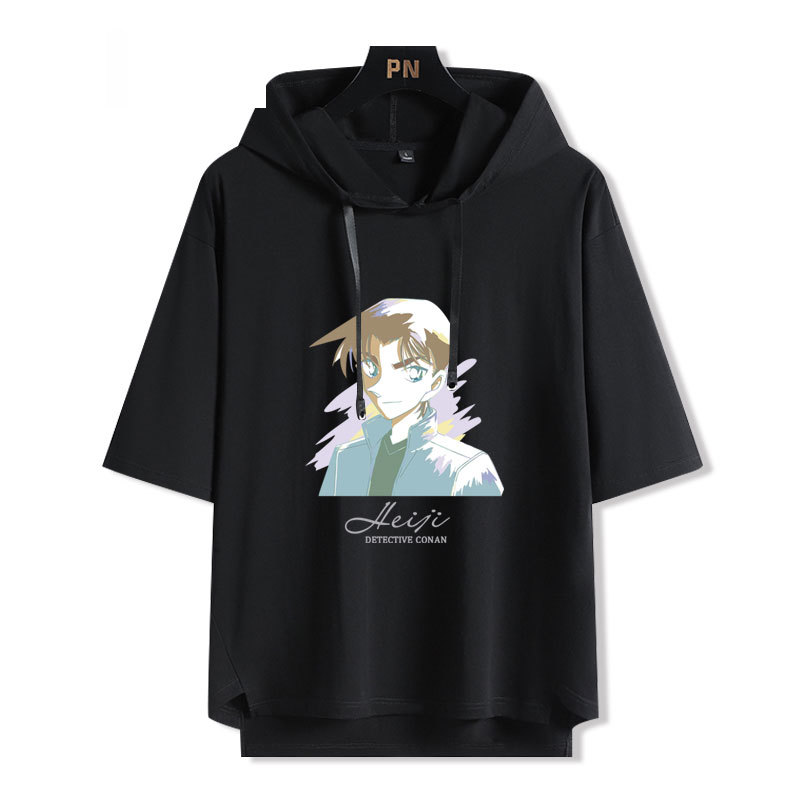 名偵探柯南 連帽短袖T恤-GOODTOYSTUDIO