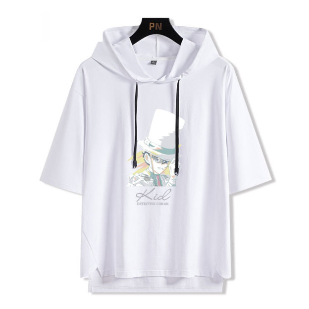名偵探柯南 連帽短袖T恤-GOODTOYSTUDIO