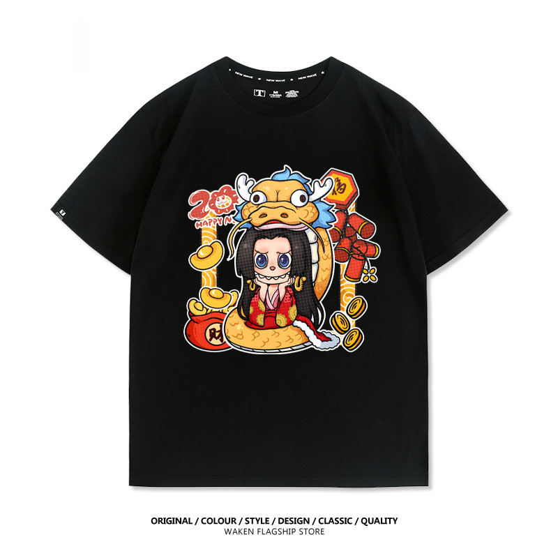 LabubuX航海王 印花T恤