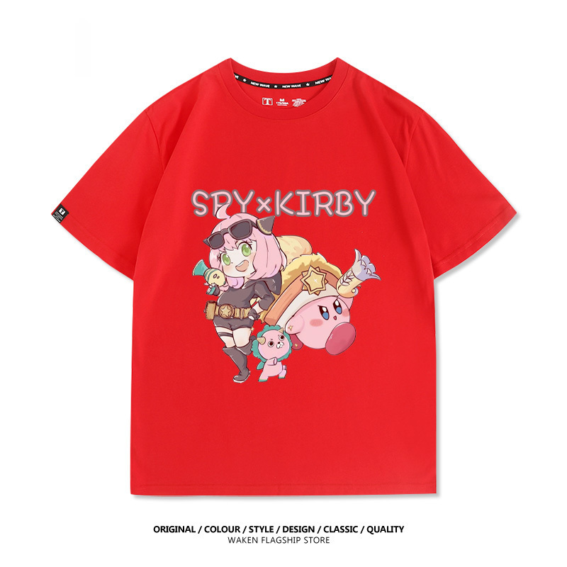 星之卡比X安妮亞 印花T恤-GOODTOYSTUDIO