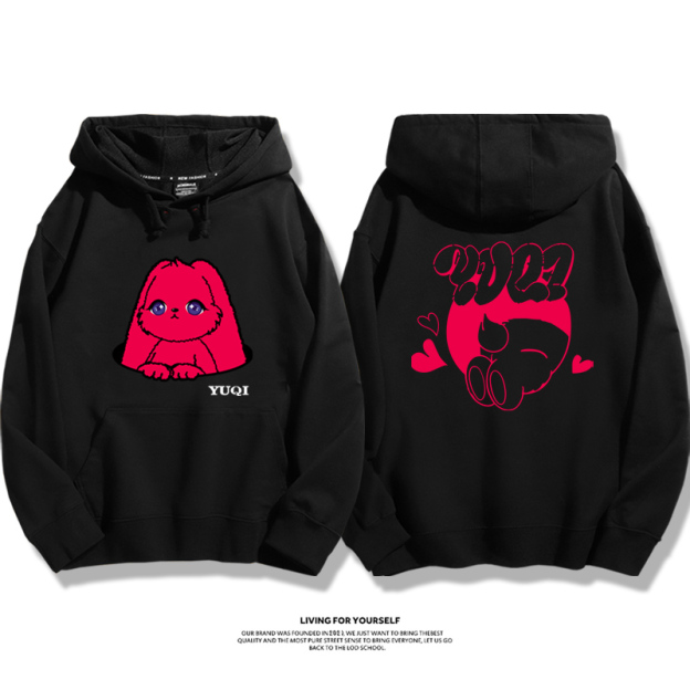 GIDLE 2025秋冬新款 親子情侶男女連帽衛衣