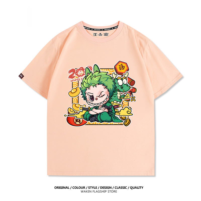 LabubuX航海王 印花T恤