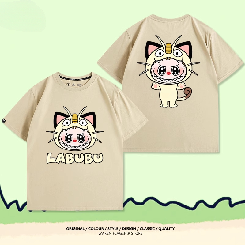 LabubuX寶可夢 印花T恤-GOODTOYSTUDIO