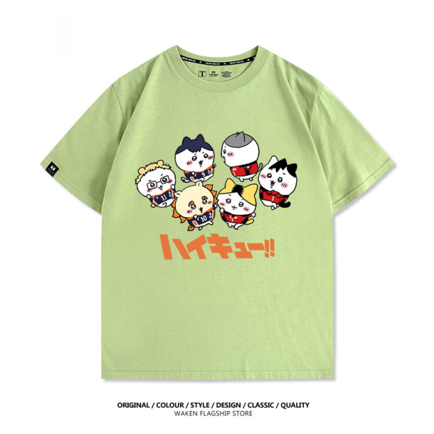 排球少年Xchiikawa 印花T恤-GOODTOYSTUDIO