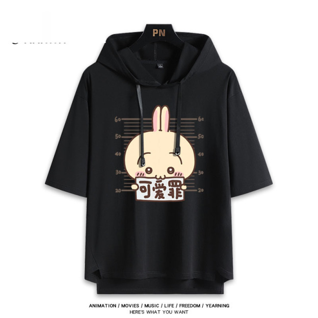 Chiikawa 忘本 連帽短袖T恤