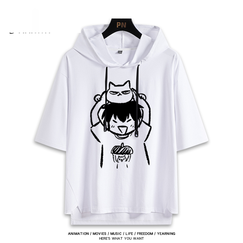 鑽石王牌 貓貓澤村榮純  連帽短袖T恤-GOODTOYSTUDIO