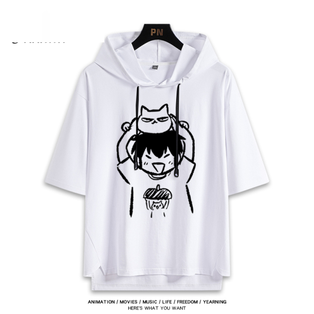 鑽石王牌 貓貓澤村榮純  連帽短袖T恤-GOODTOYSTUDIO