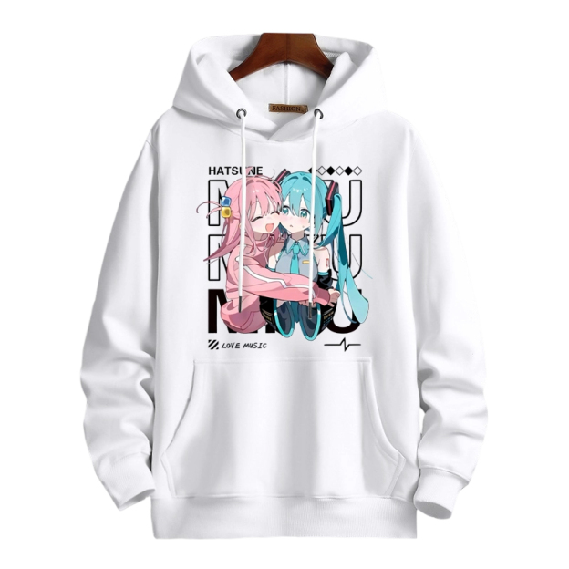 孤獨搖滾 X 初音未來 聯名衛衣2025秋冬新款 親子情侶裝連帽衛衣