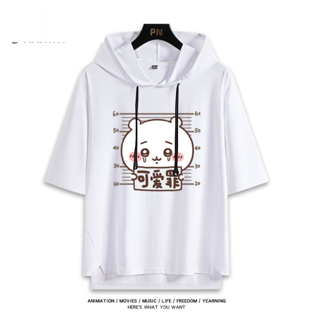 Chiikawa 忘本 連帽短袖T恤