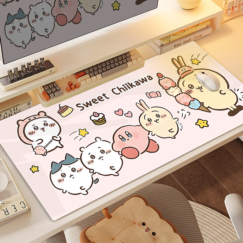 Chiikawa 主題桌墊 布質滑鼠墊