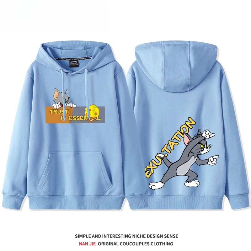 貓和老鼠 聯名衛衣2025秋冬新款 親子情侶裝連帽衛衣