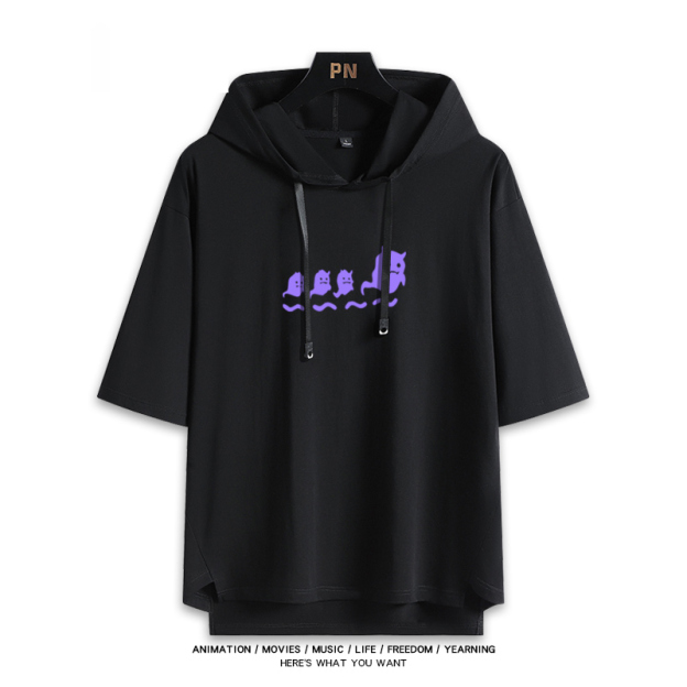 Vtuber HOLOLIVE 連帽短袖T恤 百鬼綾目 百鬼あやめ NakiriAyame