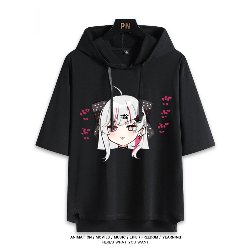 彩虹社 Vtuber 石神望 連帽短袖T恤-GOODTOYSTUDIO