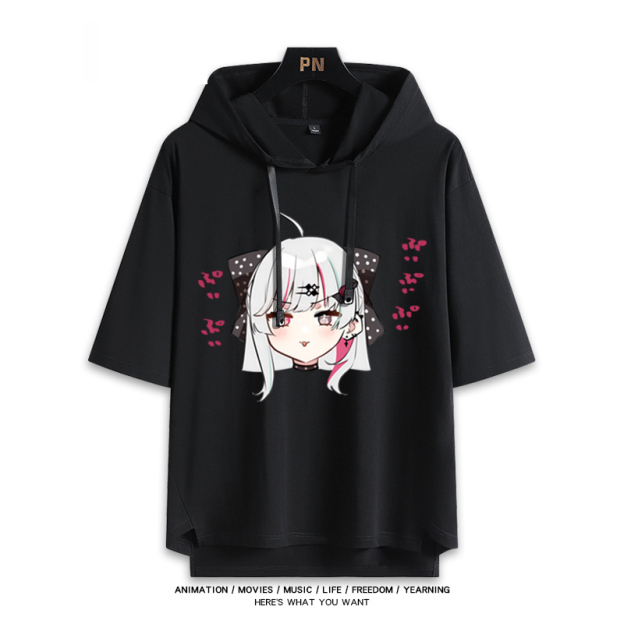 彩虹社 Vtuber 石神望 連帽短袖T恤-GOODTOYSTUDIO
