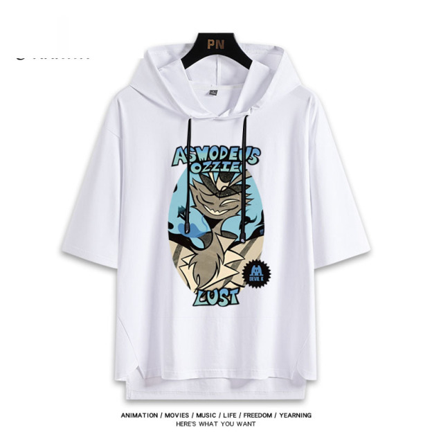 極惡老大 Helluva Boss 連帽短袖T恤-GOODTOYSTUDIO